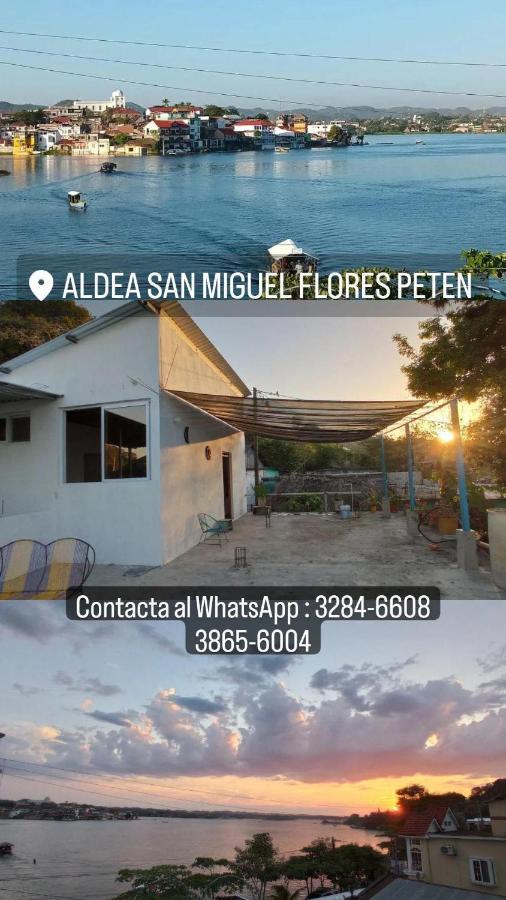 Casa Zoila Hospedaje Frente Al Lago Lakefront Lodging Apartment ฟลอเรส ภายนอก รูปภาพ